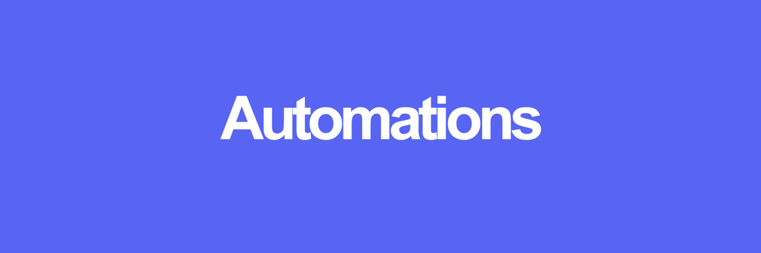 Automations cover