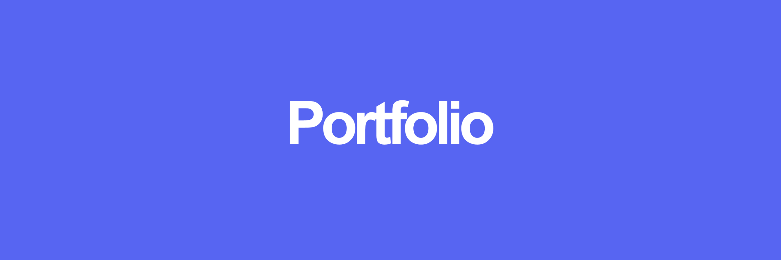 Portfolio cover